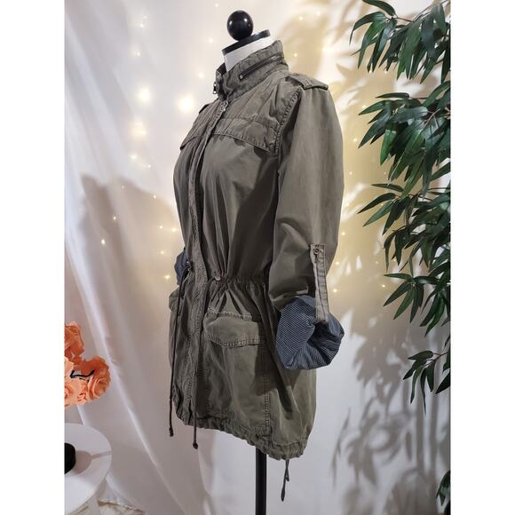 Levis Lightweight Legacy Cotton Fishtail Anorak Jacket Womens Size S Utility - Picture 4 of 16